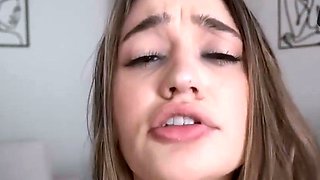 Busty stepmom loves cooter gobbling with her son