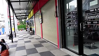 Thai teen GFs bisexual cock sharing in HOT amateur threesome