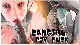 Lily Lu In Tattooed Cam Babes Live Show Takes A Hot Turn When She Gets Interrupted And Fucked On Camera