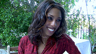 Ebony Girlfriends and a Purple Vibrator - Ass up Licking and Toy Play in Bed