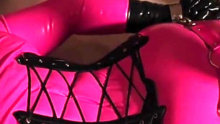 Rubber Doll with Muffled Moans Subdued by the Fucking Machine