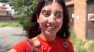 Very interesting offer for a horny russian girl. Public cumwalk