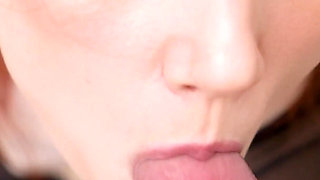 Close up POV Blowjob and Balls Licking