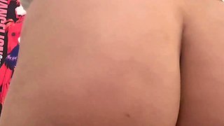 Amateur redhead Jacqueline with glasses masturbates