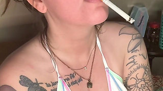 Chery Trees Smoking in a Bikini