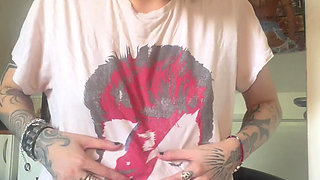 Skinny Goth Huge Belly Rapid Pregnancy at the Doctors Office