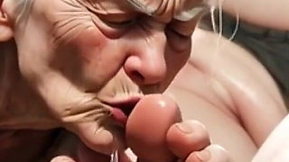 Old Granny Foot Worship on Obese Woman - Granny Extremely Horny