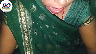 Fucking with Aunty, Desi Village Aunty in Green Saree Blouse Said I Really Want to Get Fucked Completely Naked, Hindi Audio Clea