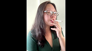 Smoking Asian MILF Seduction: 2 Dates, 4 Cigarettes Chain Tease