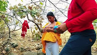 Desi village girl Permi Pooja outdoor forest sex - Hot bhabhi hardcore doggy style with devar in jungle