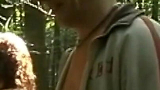 Funny foursome in the woods with Diana