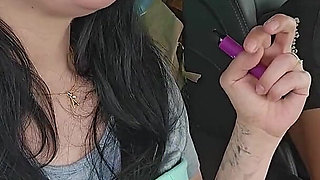 Vaping During Naked Driving Car