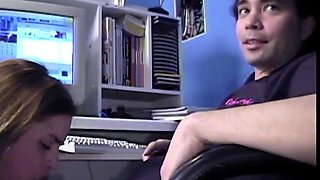 Mexicana blowjob with her big boobs