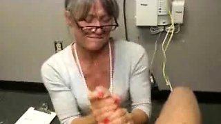 Over 40 milf strokes and handjobs a young stud