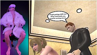 Elevator Sex In Vr Game. Interactive Hentai In Virtual Reality - Car Toon