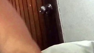 cheating housewife, she is almost caught in bed having sex