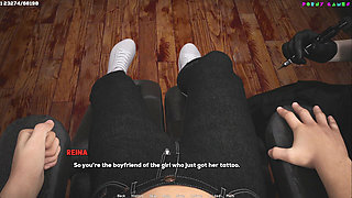 Shadows of Desire by Shamandev - Androgynous Boyfriend Catches His Busty Girlfriend Cheating 70
