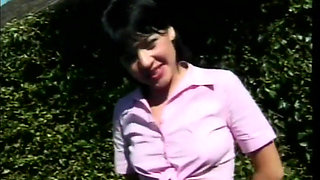 Hot sweet brunette takes a big cock inside her pussy