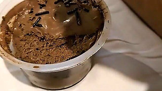 Eating Cum with Cake