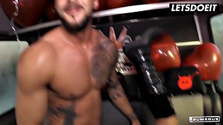 German Black Sophie Picked  Cumshot Fucked on Bus for Valentines