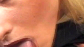 Homemade Sex for Wonderful MILF Fucked and Cumshot in Mouth by Two Big Vintage Cocks