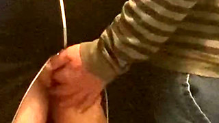 Perv Old Man Fingering Pussy in Subway!