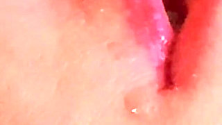 Foreskin: She Gags From Huge Amounts of Sperm, Going Down Her Throat Closeup