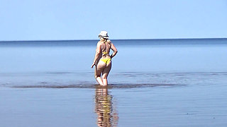 My Wife on the Beach