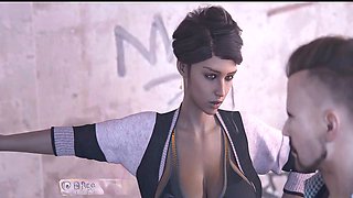Hentai anime, any black, with black