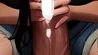 Lin's Friends Help Drain Your Cock on the Bus