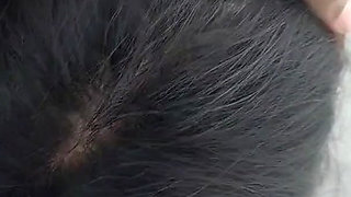 Blowjob in public toilets my sexy wife