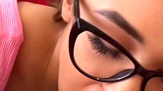POV Casting 18yo Skinny Blonde Gypsy With Glasses Worsh