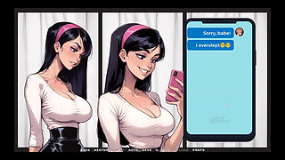 My New Girlfriend [ Taboo Hentai Game ] Ep.35 My GF Likes to Show Her Latex Panties to Older Man!