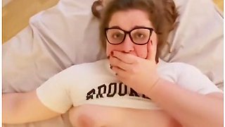 Nerdy College Girl Is Very Shy Because I Filmed How I Fucked Her Fat Pussy
