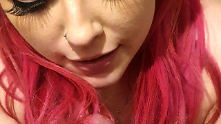 Sloppy Wet & Messy Hairjob with Cum in Hair