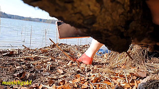 My New Kinky Pee Compilation Outdoors. My Hairy Butterfly Pussy Pissing