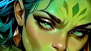 (4k) Ai 3D Animated - Horny Alien Slut X Human Male Fantasy (ai Visuals X)