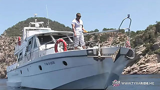 Brunette Milka Manson Gets Wild Sex on Beach, Boat, and Couch