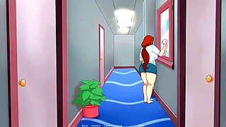 The hidden secret of the building features Foxie2k in a playful cartoon sex adventure