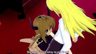 Crim with the Demon Girl From the Front Office - Interspecies Reviewers