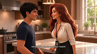 Redhead MILF got fucked by college guy