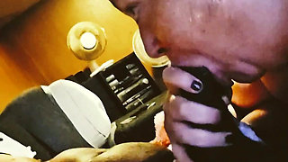 A college Teacher Sucking My Dick & Swallowing the Whole Load