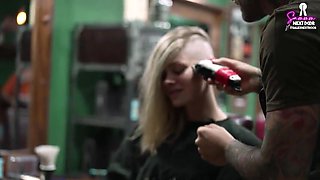 I didn't have money to pay for my haircut, so I romped the barber