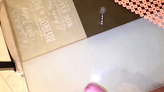 Squatting Cumshot Erotic Boy