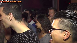 Public tattooed sluts fucked and facial jizzed in orgy