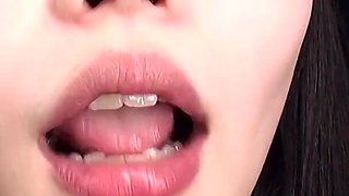 The Dry Mouth and Tongue of Soyo Higashiyama in Extreme Close-up