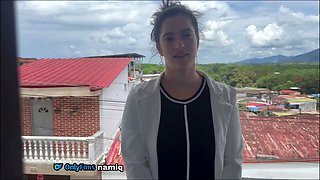 Religious neighbor comes to my house surprised with a broken ass and a good anal creampie!