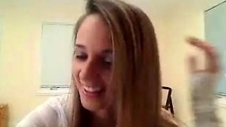 USA sexiest blonde pregnant big boobs beauty webcam show
