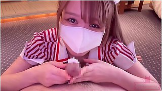 All-you-can-lick Service With Fresh Cream On A Very Cute Waitresss Pussycreampie Option Included