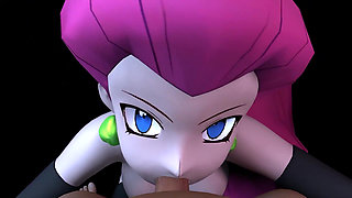 Jessie From Team Rocket Sucks Dick in POV